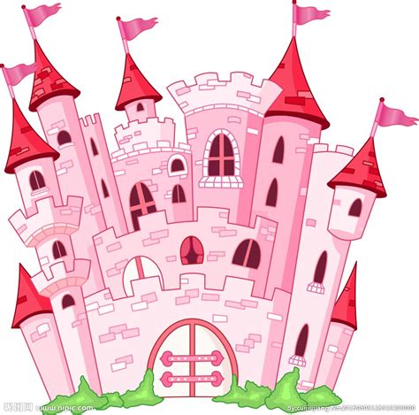 卡通粉顶城堡元素素材下载-正版素材401548013-摄图网