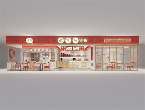 中式茶餐厅装修设计效果图_岚禾茶餐厅设计