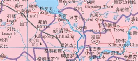 柬埔寨地图高清中文版 - 柬埔寨地图 - 地理教师网
