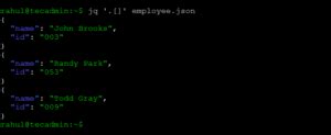 JQ Command in Linux with Examples – TecAdmin
