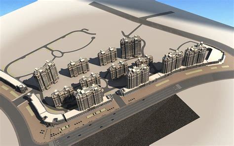 鞍山项目3dmax 模型下载-光辉城市