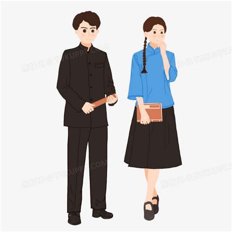 校服手绘非主流头像