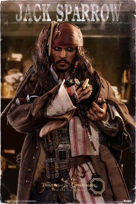 《加勒比海盗5：死无对证》杰克船长1:6比例珍藏人偶精彩实物图 | Hot Toys
