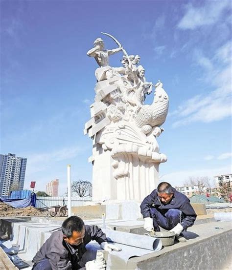 太原市“畅想未来中国梦”主题雕塑基本完工 - 资材资讯 - 园林资材网