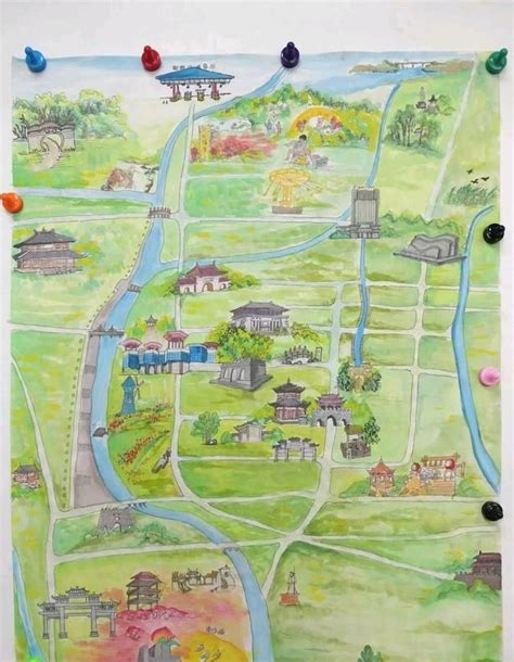 新野县两节一会手绘旅游地图出炉,新野风貌以古风手绘形式展现|旅游手绘地图|新野|纺织_新浪新闻