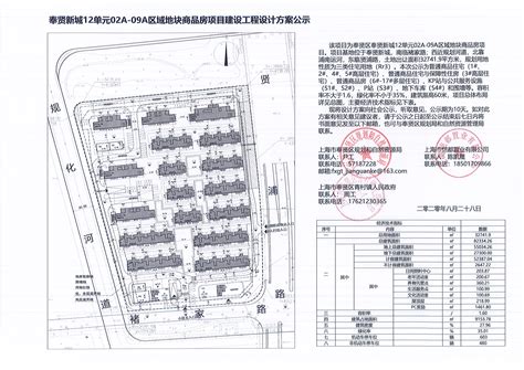 奉贤新城12单元02A-09A区域地块项目建设工程设计方案公示图_设计方案公示