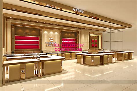 中国黄金珠宝店 柜台设计珠宝店设计_准著名设计风流川-站酷ZCOOL