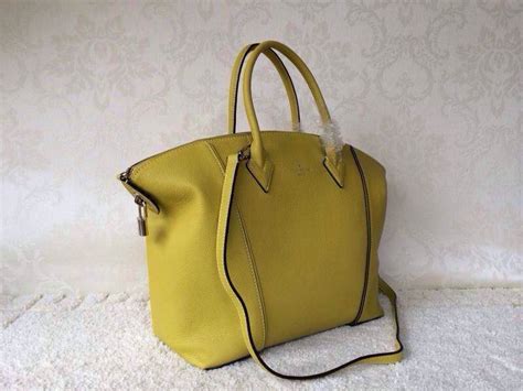 路易威登新款Lockit手袋 柠檬黄 大号94594 LV包包女款图片 - 七七奢侈品