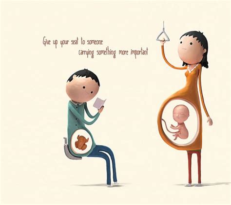 3张插画告诉人们为什么要给孕妇让座|孕妇|怀孕|坐位_新浪新闻