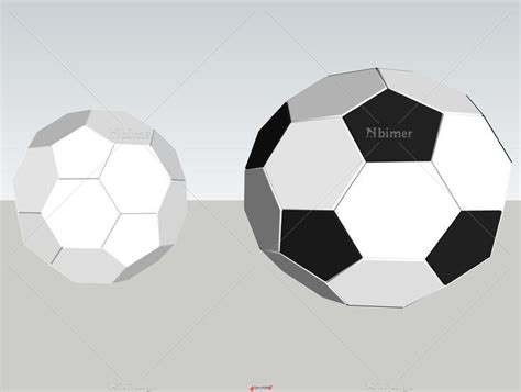 足球的制作 - SketchUp模型库 - 毕马汇 Nbimer
