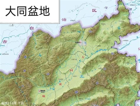 山西省地形图高清版_中国地图_初高中地理网