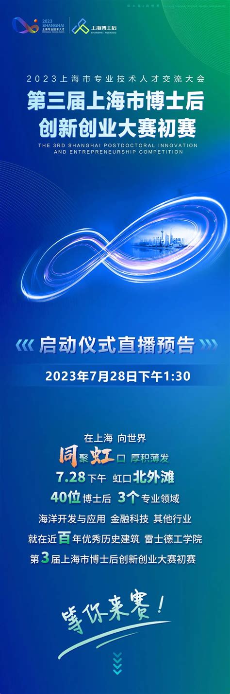 直播预告！第三届上海市博士后创新创业大赛初赛（虹口赛区）来了-上海市虹口区人民政府