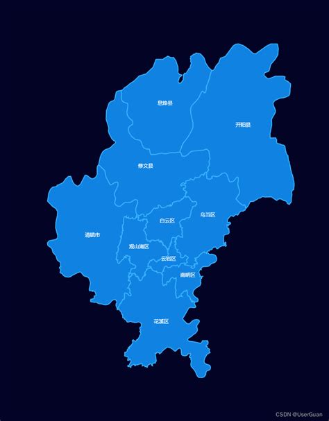 vue+echarts+geojson实现贵阳市地图显示_vue 城市坐标json 下载-CSDN博客