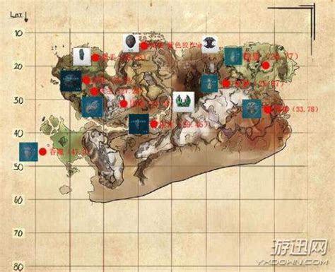 《方舟：生存进化》仙境DLC全神器位置标注地图一览_悟饭游戏厅