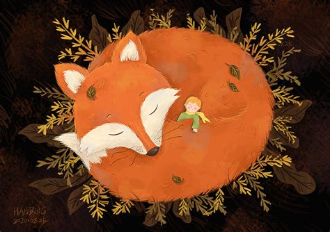 小王子和狐狸|插画|商业插画|寒冰冰冰 - 原创作品 - 站酷 (ZCOOL)