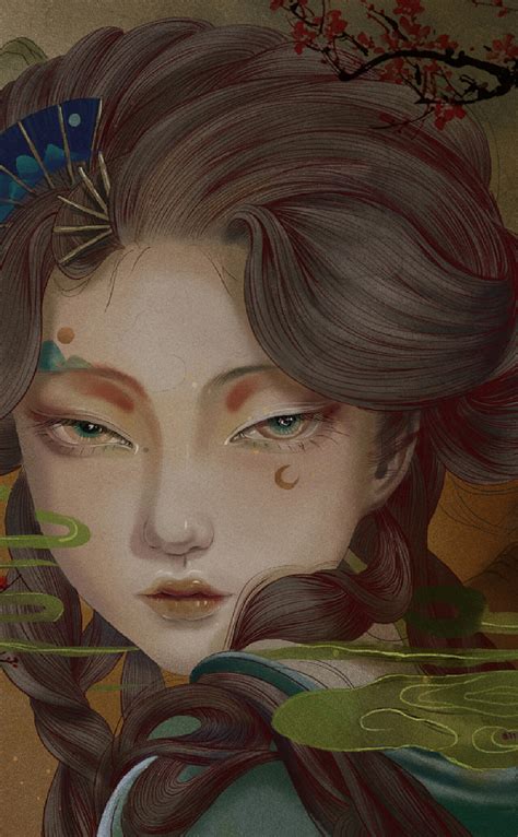 女侠妆容甜美女生头像