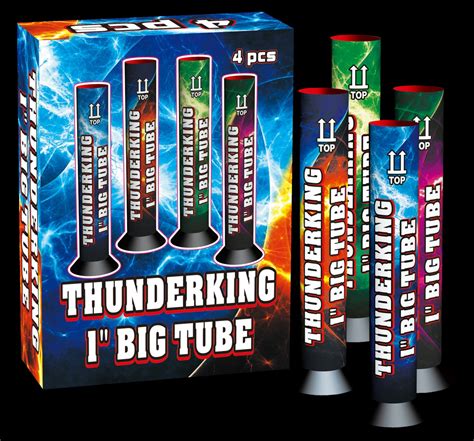 Big Tube 1" Thunderking pak 4 stuks - Van der Veen Vuurwerk