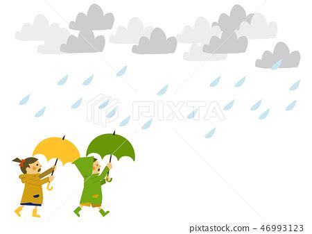 Child wearing a raincoat. Image illustration of... - Stock Illustration ...