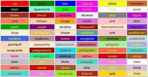 常见的12种颜色的英语单词 red橙orange哦润句黄