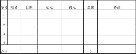 交通费明细表_word文档免费下载_文档大全