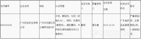 广东省药监局收回药品生产企业的GMP证书_中药材天地网