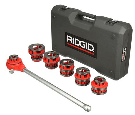 RIDGID Manual Ratchet Pipe Threader Kit For Pipes, 11-1/2, 14 TPI For ...