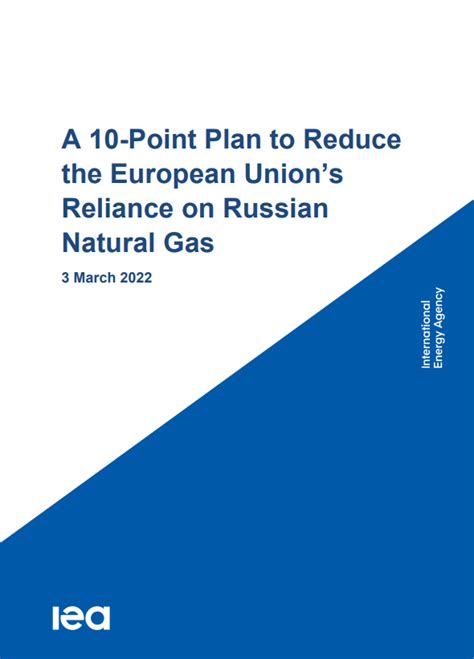 国际能源署发布《旨在减少欧盟对俄罗斯天然气依赖的十点计划》