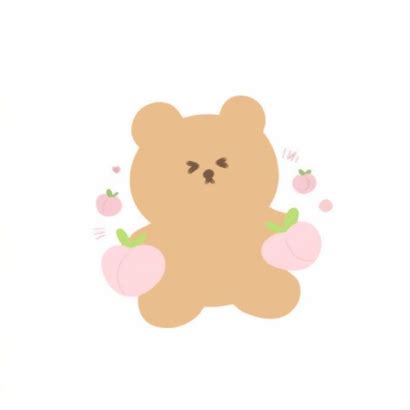 温柔女生小熊头像卡通