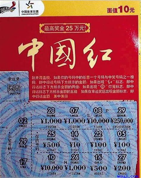 中国红彩票中奖率幸运奖恐怕只有1%大奖是几十万分之一