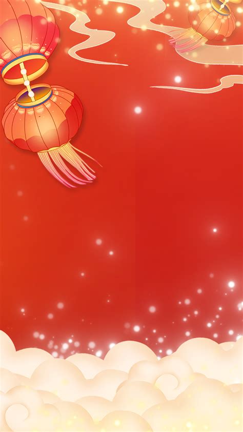 红色喜庆新年剪纸风格背景插画图片下载-正版图片400084689-摄图网