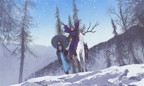 伊吹五月雪景图片
