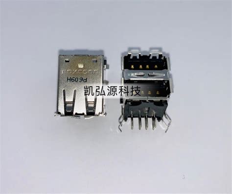 UB11123-8FD3-4F沉板式USB接口双层90度_其他连接器_维库电子市场网
