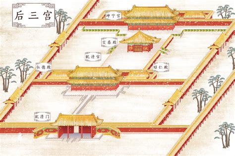 故宫宫殿分布图图片