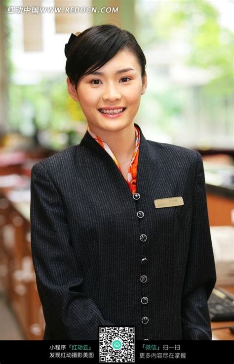 酒店前台接待服务员美女图片免费下载_红动中国