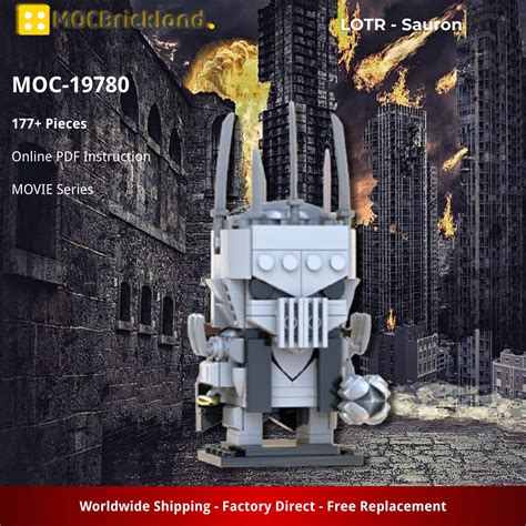 Collections MOCBRICKLAND MOC-19780 LOTR - Sauron - MOULD KING™ Block ...