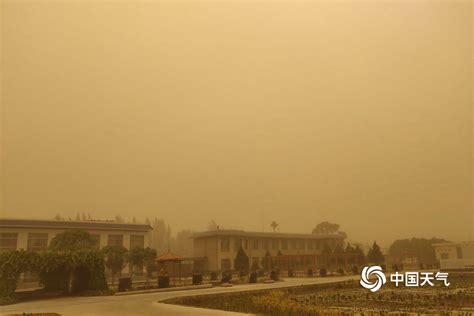 宁夏出现强沙尘暴天气 最小能见度166米-图片频道
