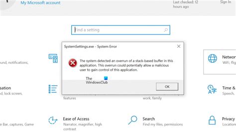 How to fix SystemSettings.exe Application Error in Windows 10?
