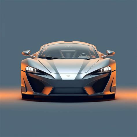 AI generated Futuristic sports vehicle car in the abstract style ...