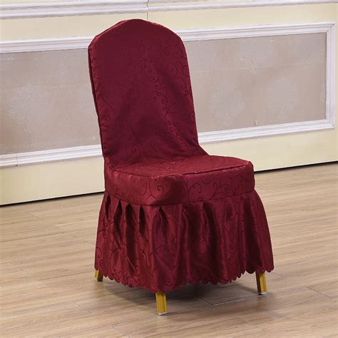 中国扣简约传统婚庆餐椅套 涤纶椅套酒店会议椅通用椅子布套-阿里巴巴