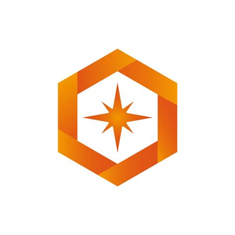 设计公司logo设计--六边形星星logo图标素材下载_蛙客网viwik.com