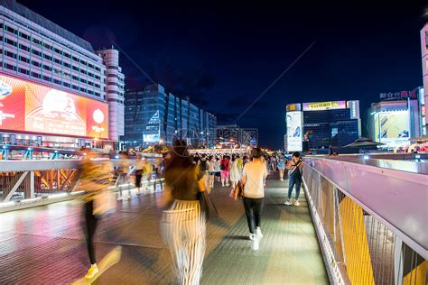 北京西单商业街高清图片下载-正版图片501912533-摄图网