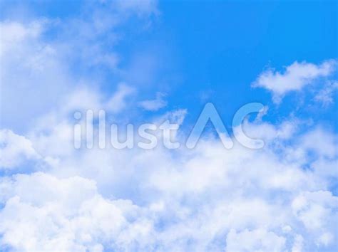青空と立ちのぼる雲イラスト - No: 22726122／無料イラスト/フリー素材なら「イラストAC」
