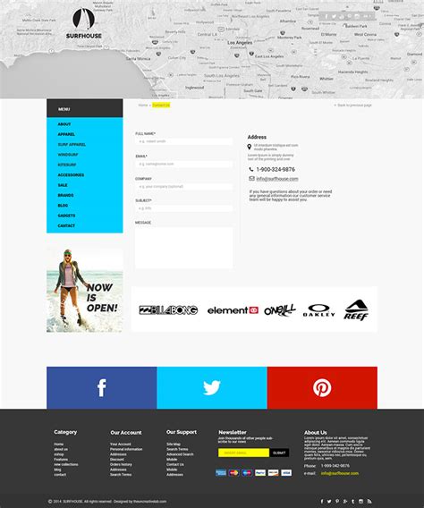 优雅简洁电子商务网站模板 - 设计|创意|资源|交流