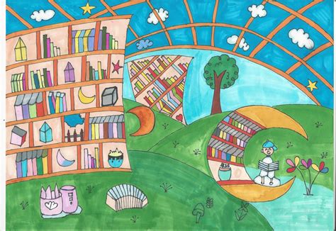 2020年陕西省公共数字文化工程“我心中的图书馆” 儿童绘画比赛作品展示