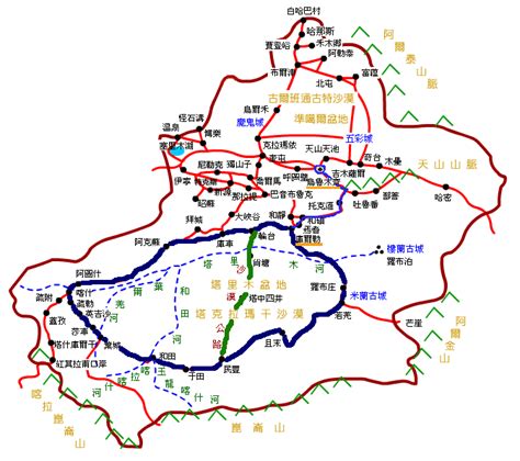 新疆库尔勒地图全图图片