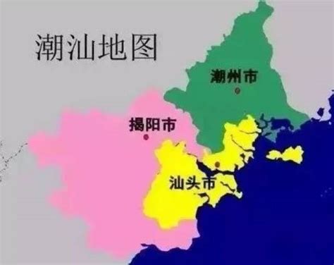 潮汕地图图片