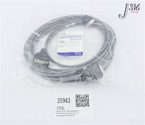 25943 CTI CRYOGENICS ON BOARD IS NETWORK CABLE, 3002587 (NEW ...