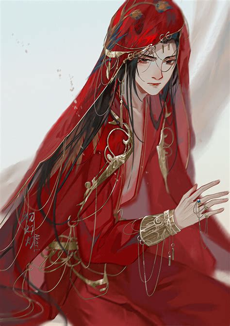 红衣美男非主流头像