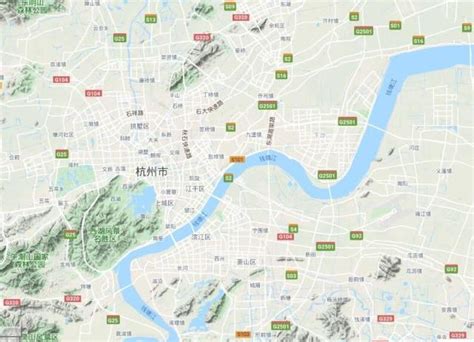 杭州地图全图高清版_浙江地图