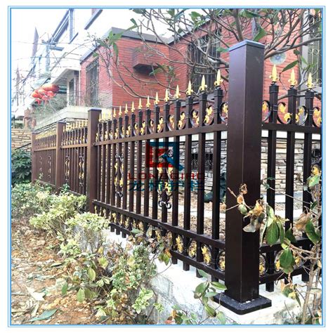 铝艺护栏小区围墙,别墅铝合金庭院围栏-汉仁铝艺